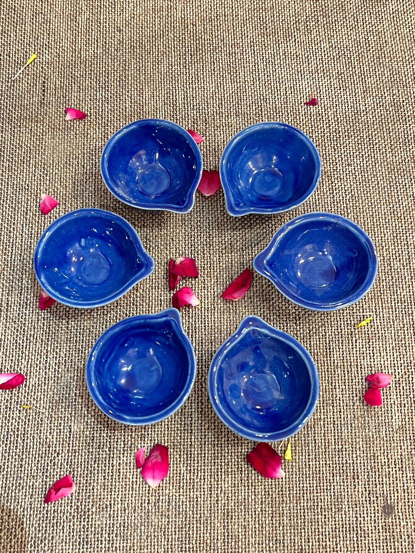 Ceramic Diya Set of 6