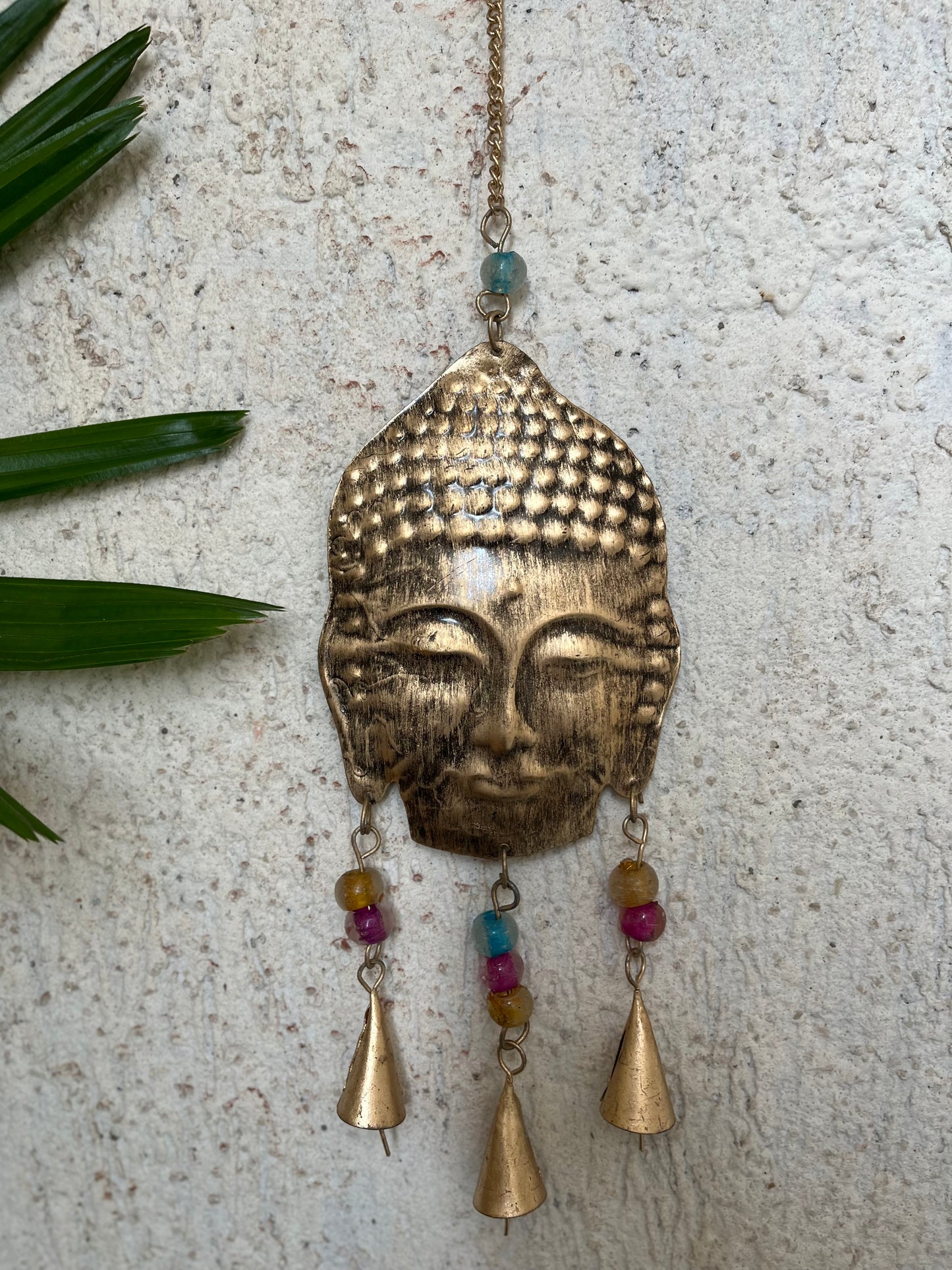 Iron Buddha Wall Wind Chimes