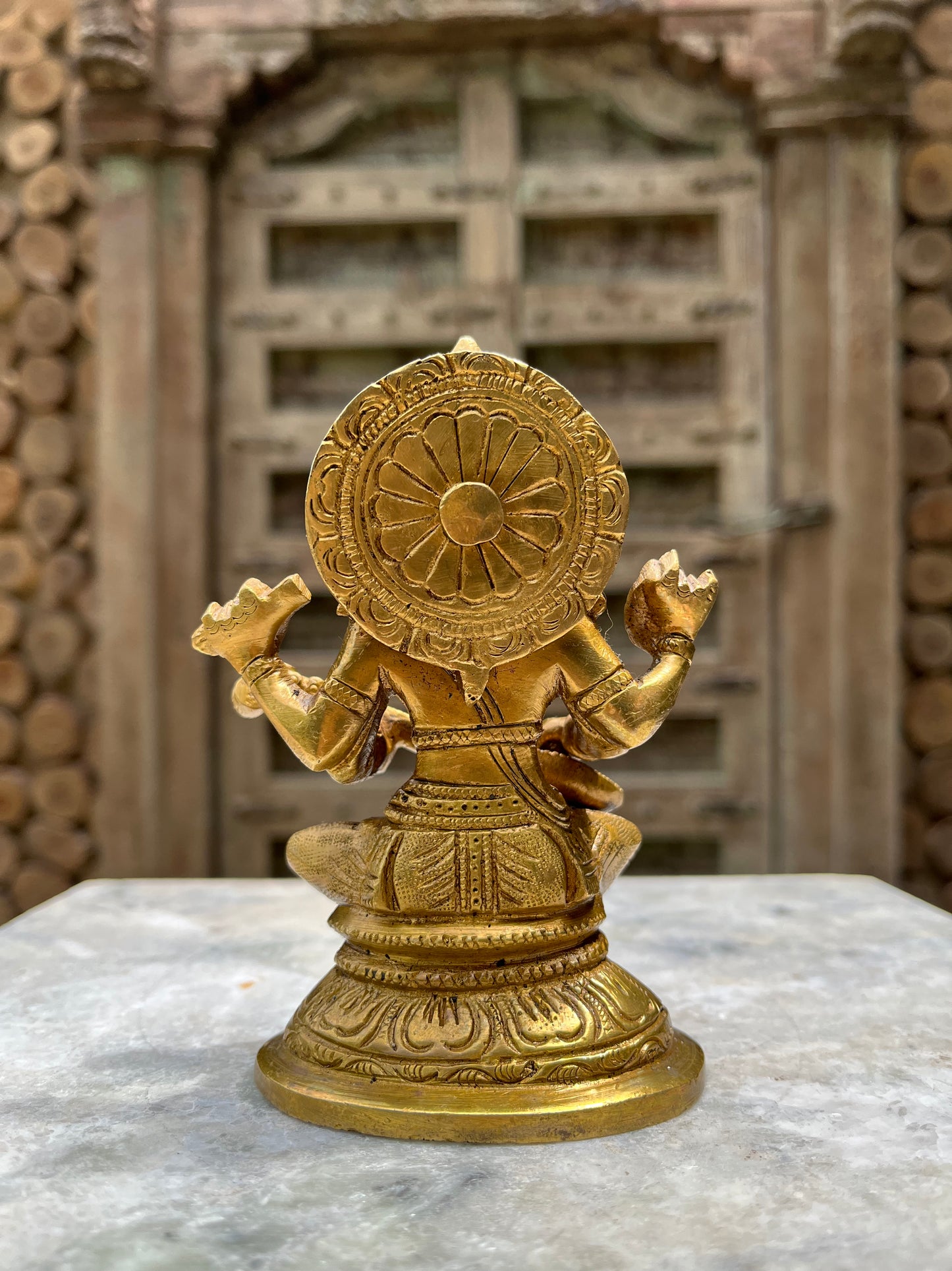 Brass Saraswati