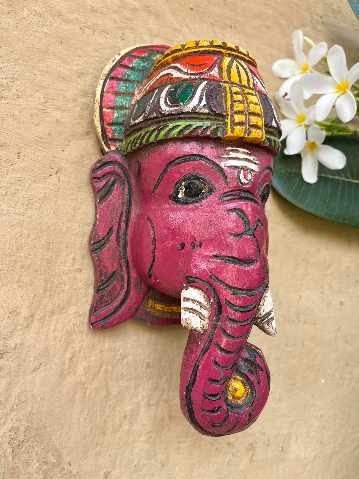 Hand Painted Ganesha Head
