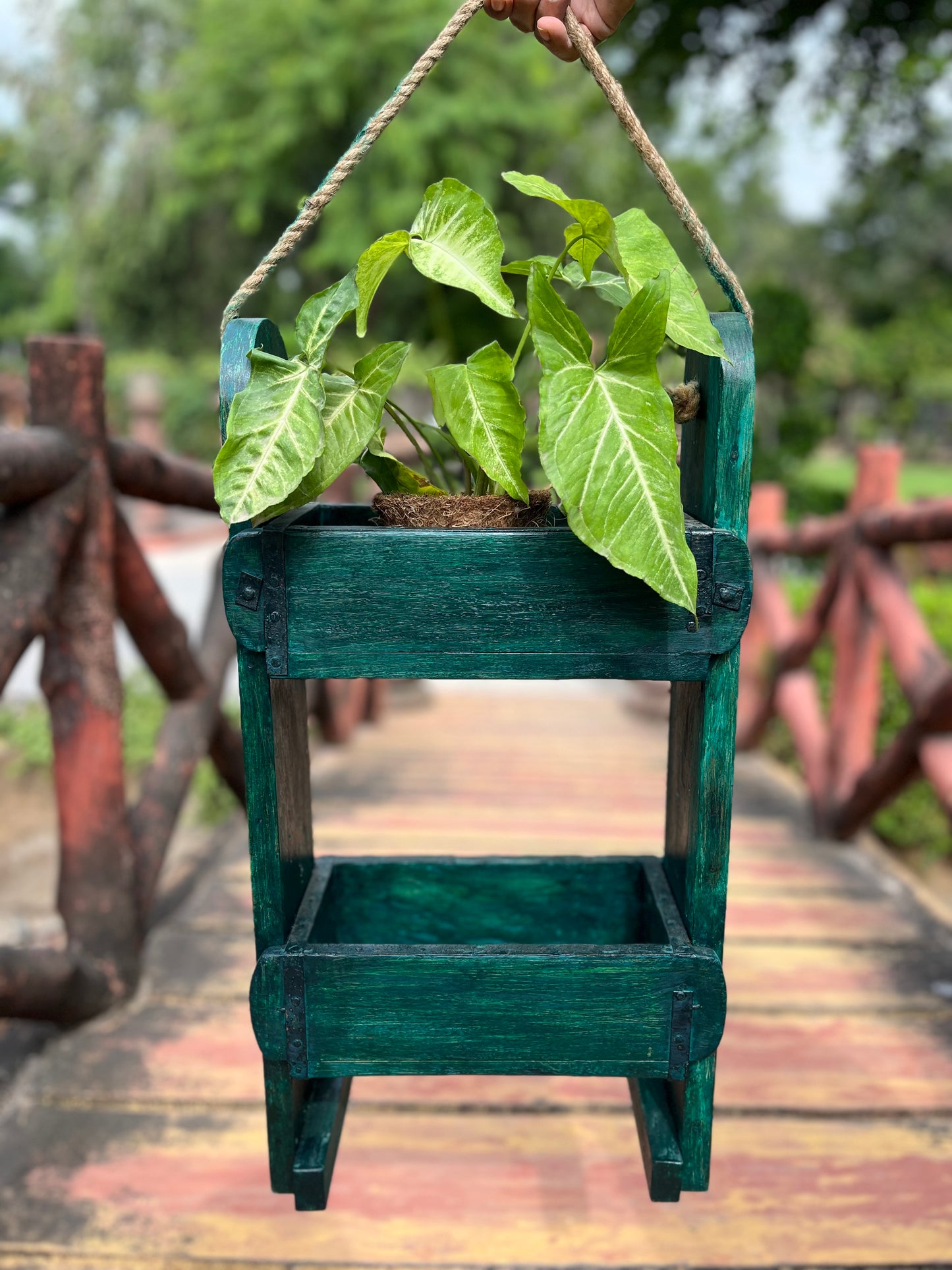 Hand Crafted Planter Stand