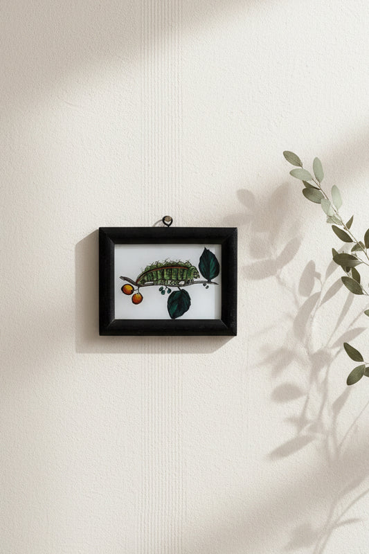 Caterpillar Glass Painting ￼