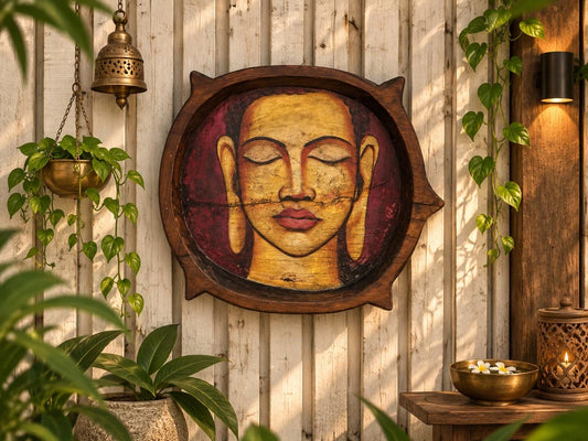 Hand Painted Budha wall Decor
