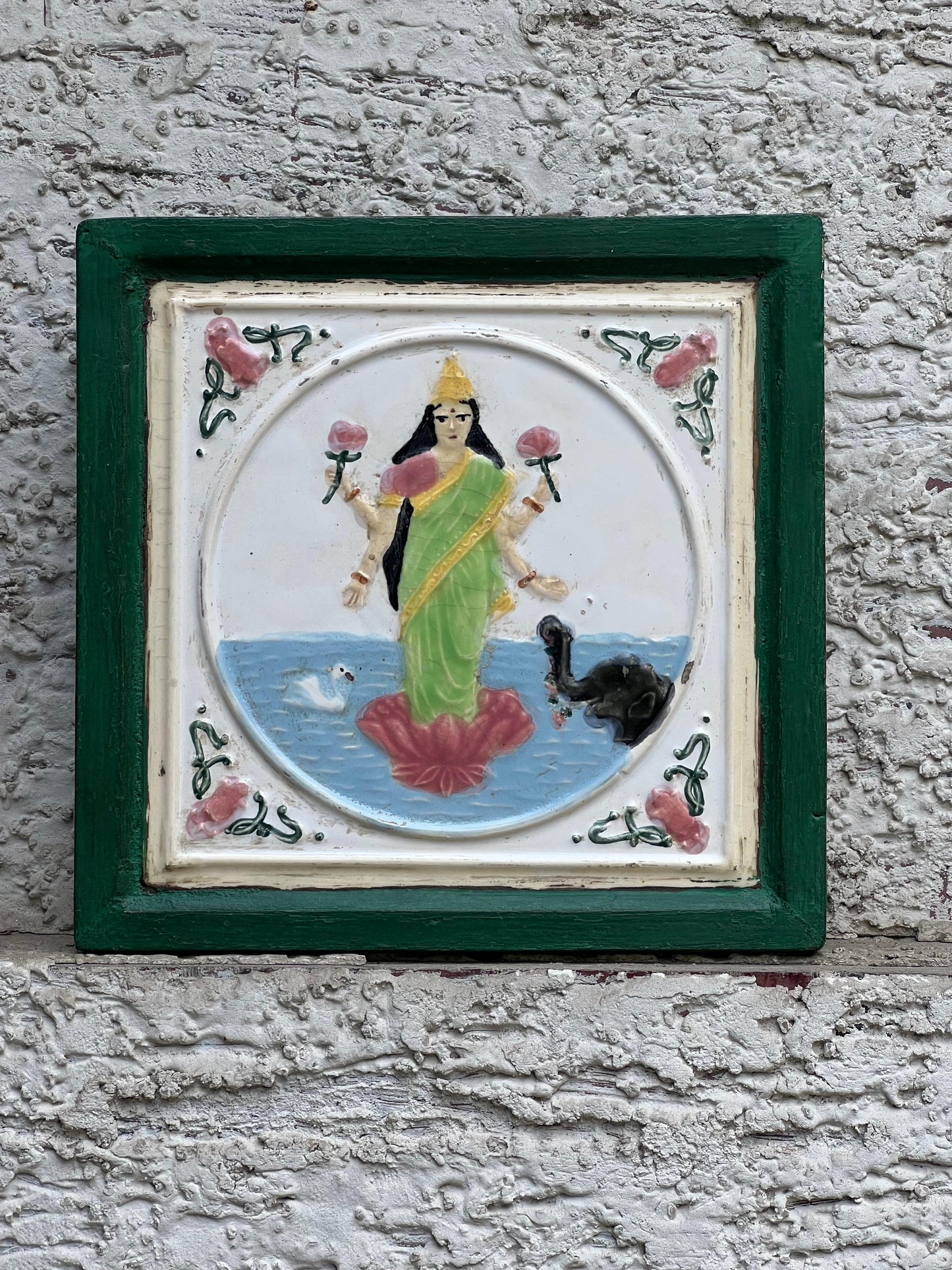 Old Tile Laxmi Wall Frame ￼