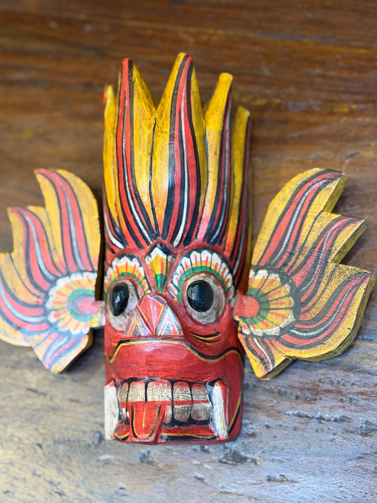 Sun Wooden Mask