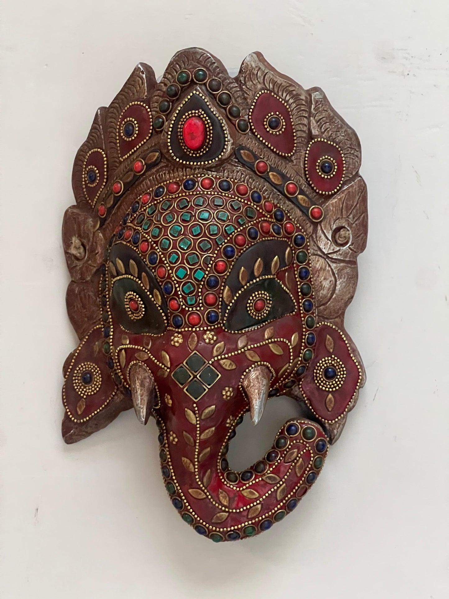 Aluminium Lord Ganesha Mask ￼