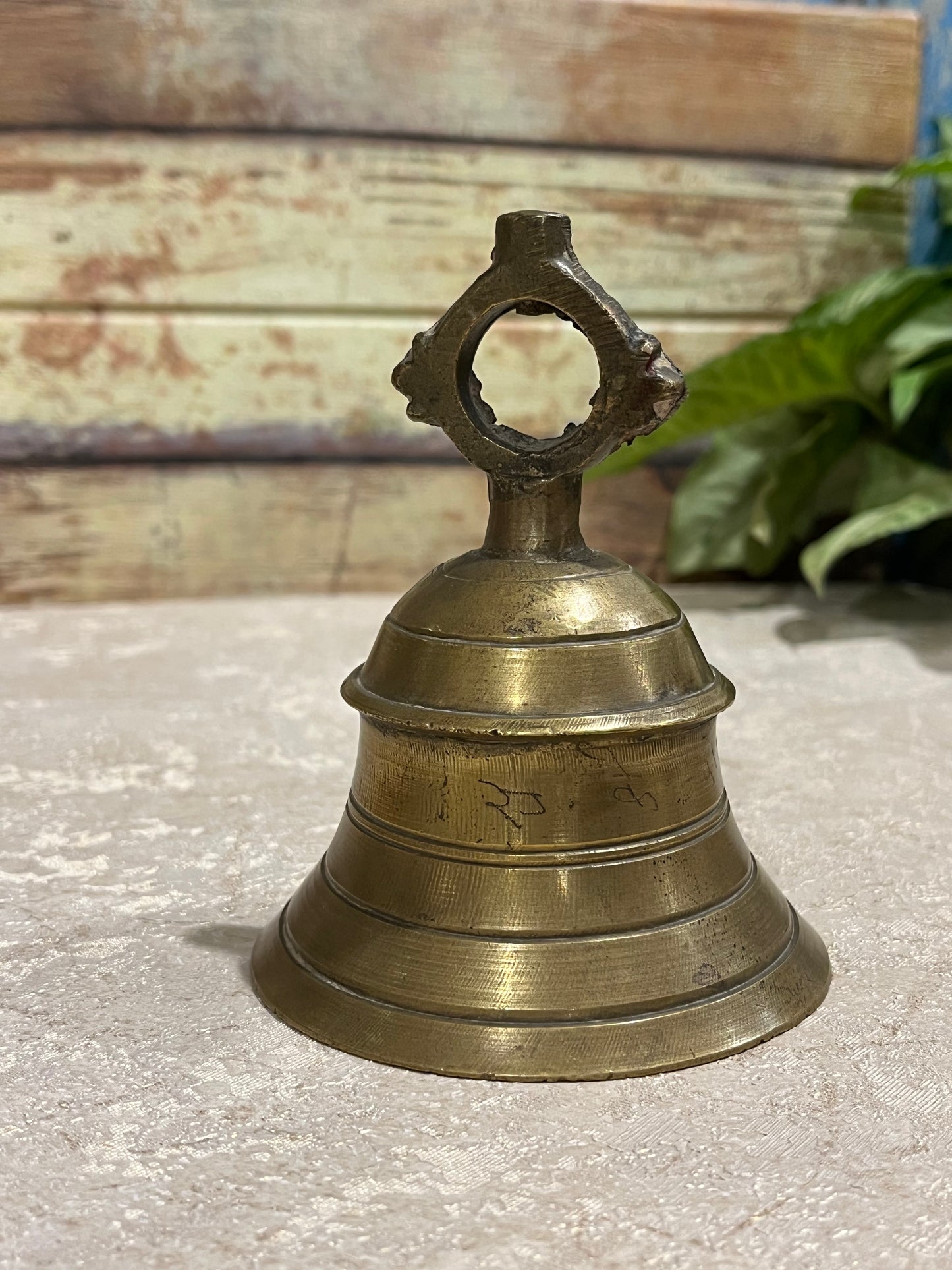 Old Divine Temple Brass Bell