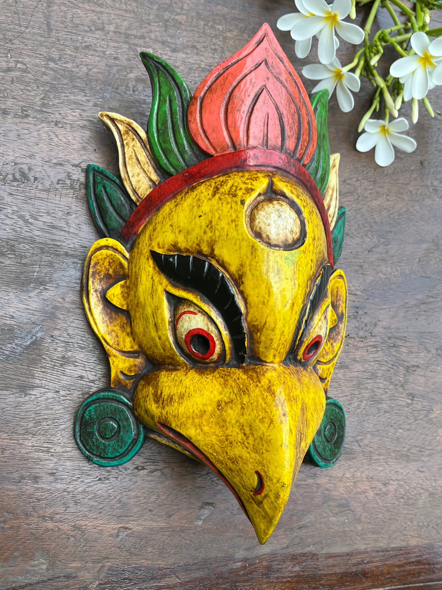 Hand Painted Garud Mask
