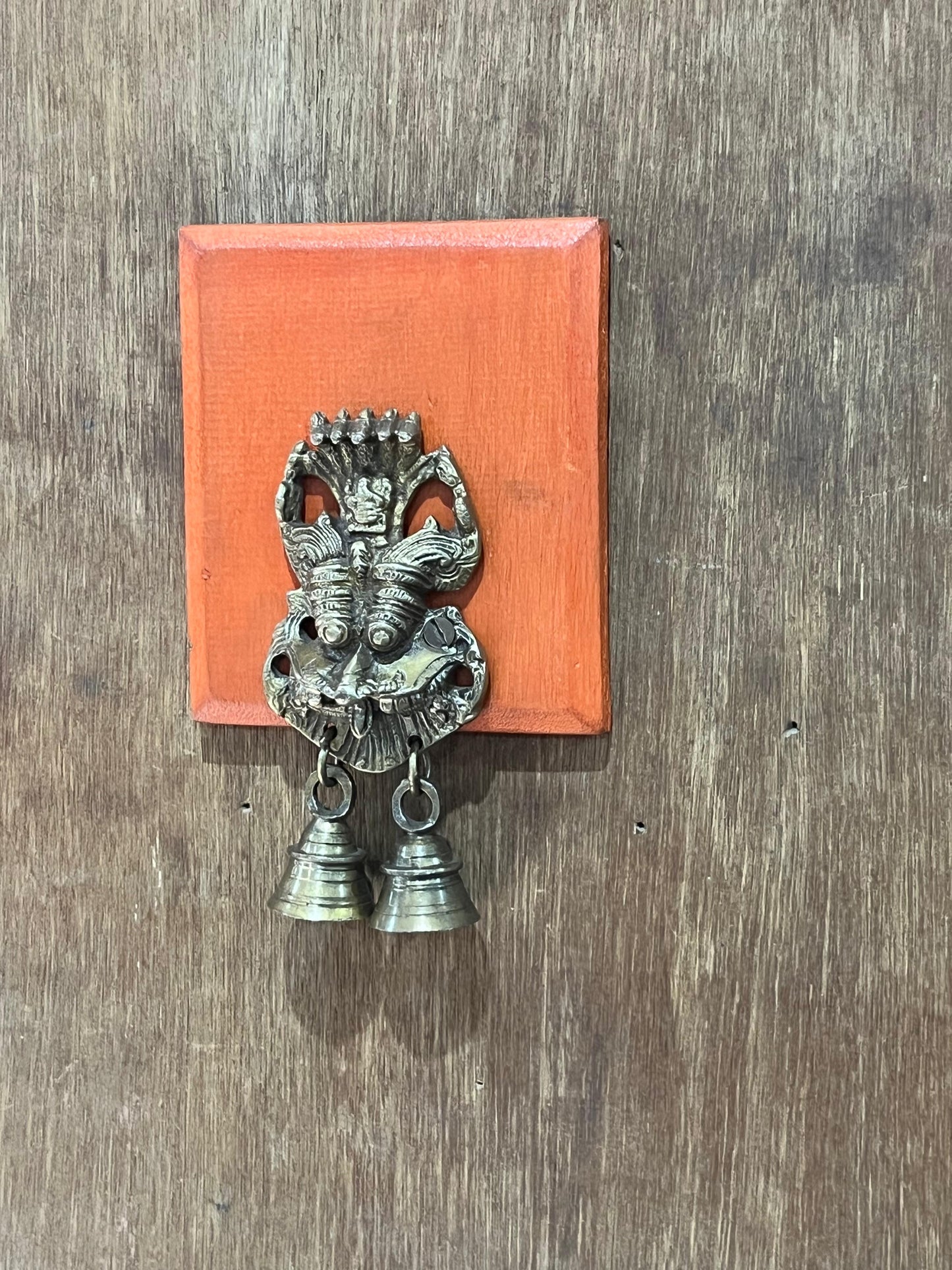 Orange Wall Devil Mask