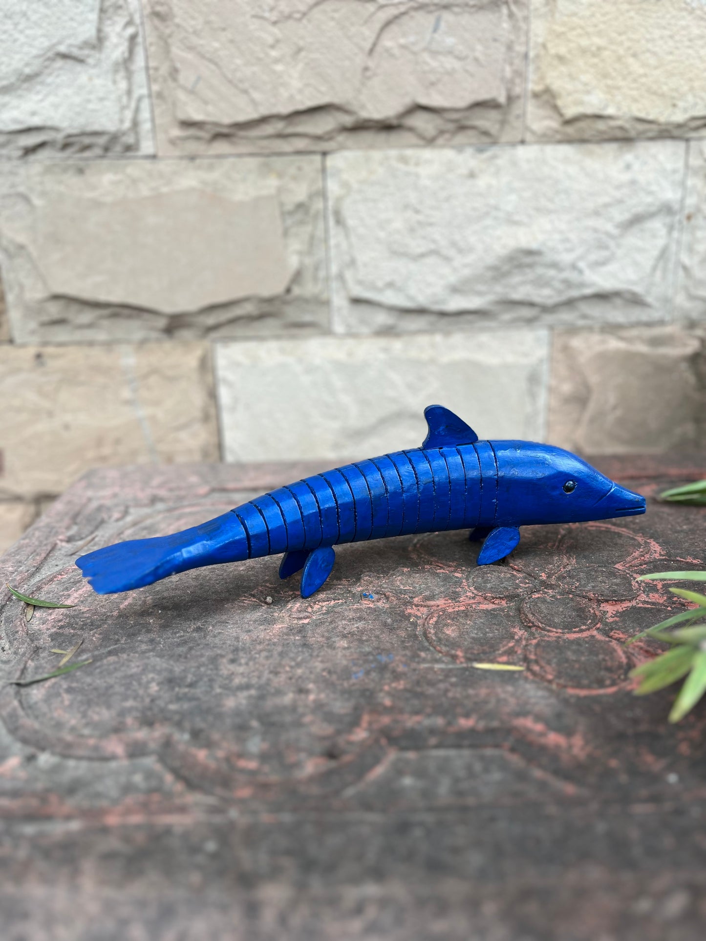 Wooden Blue Fish