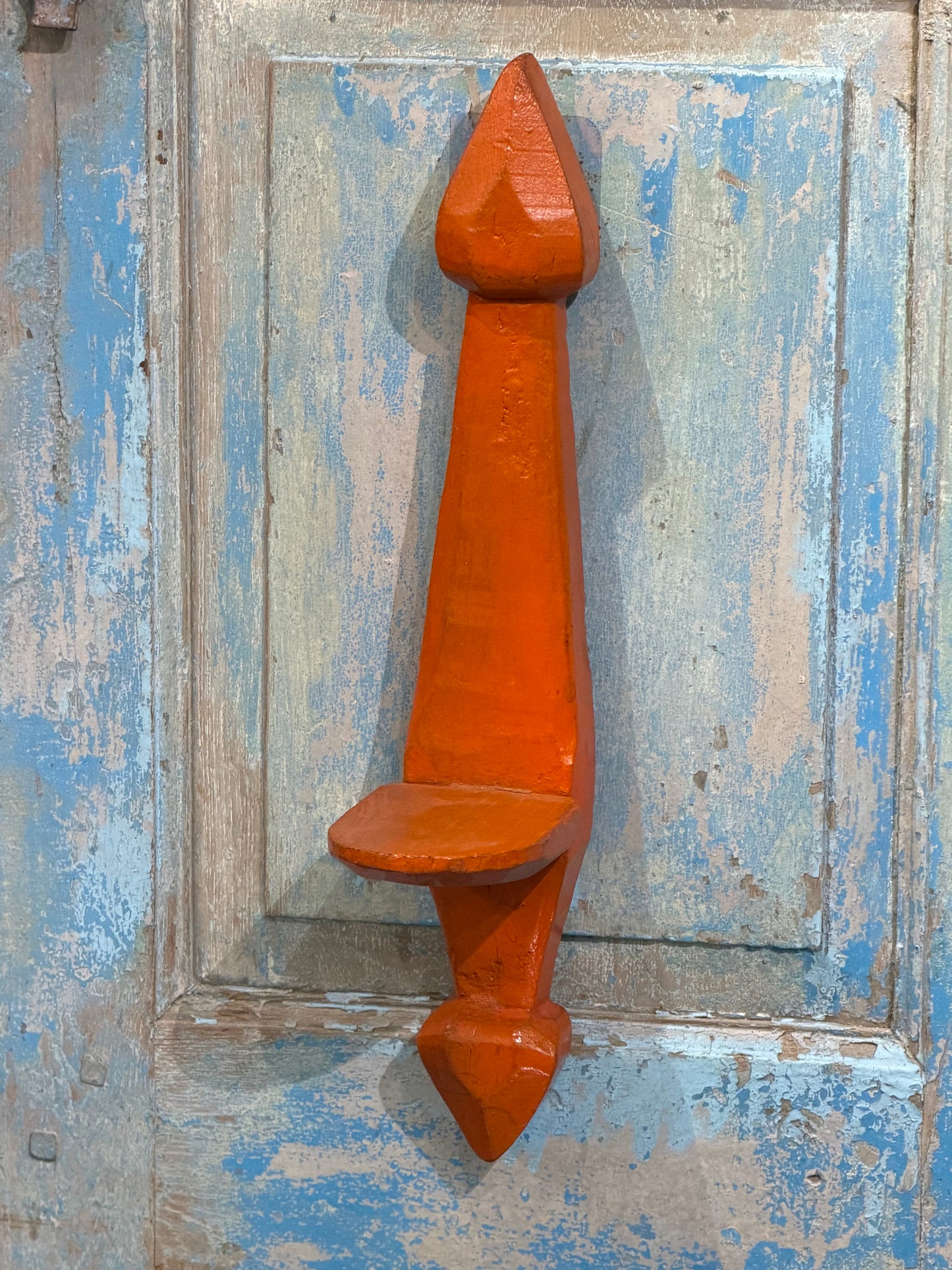 Wood Wall candle Stand