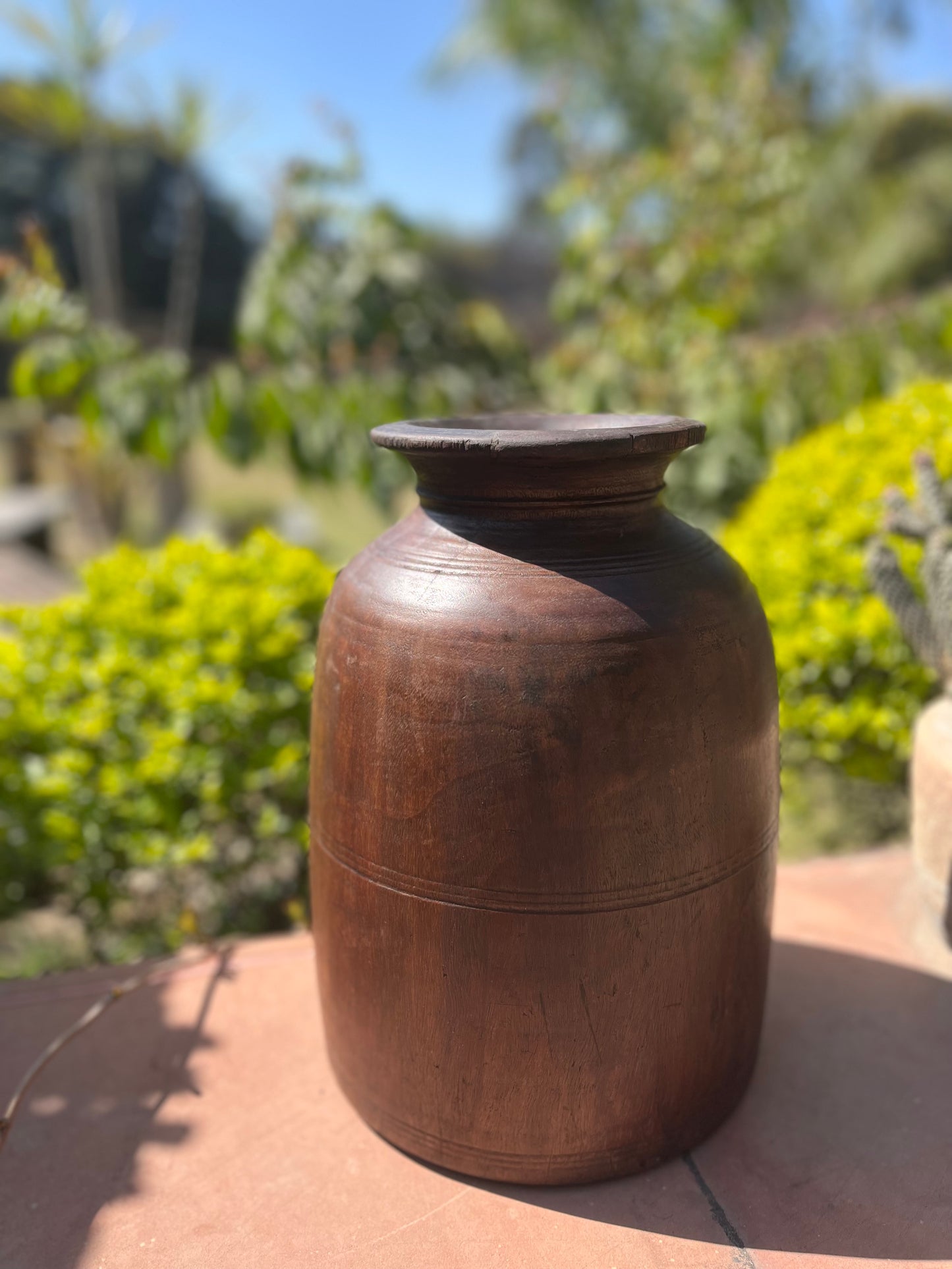 Vintage Wooden Flower Decor Pot