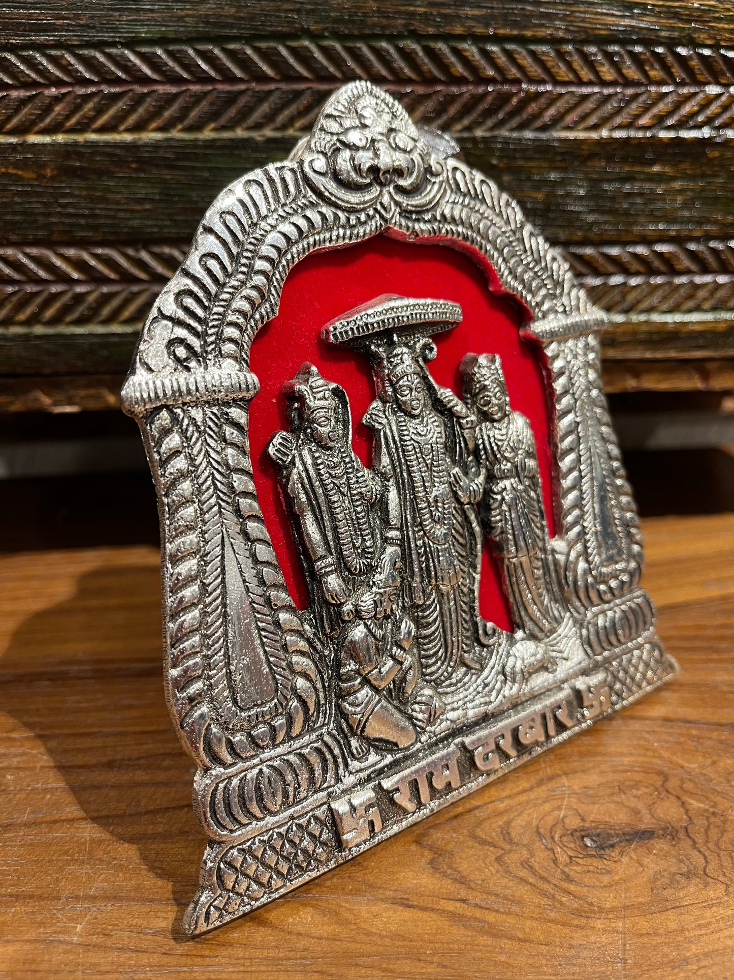 Metal Ram Darbar Silver Murti