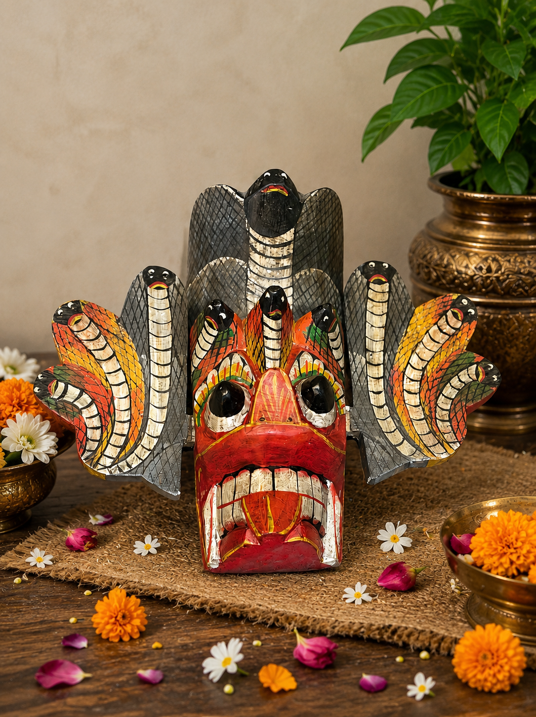 Wood Snake Mask