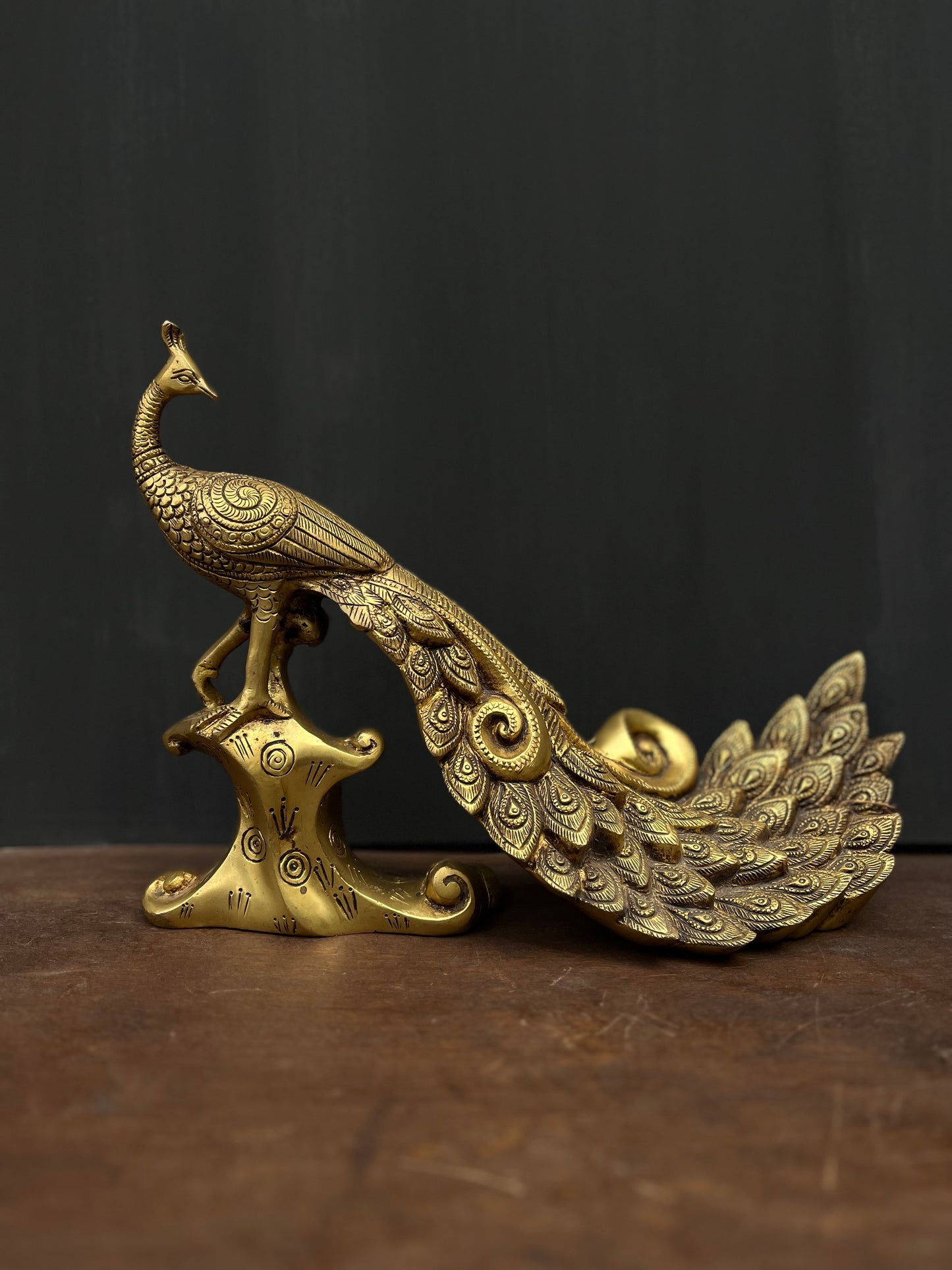 Brass Gold Beautiful Decorative Peacock