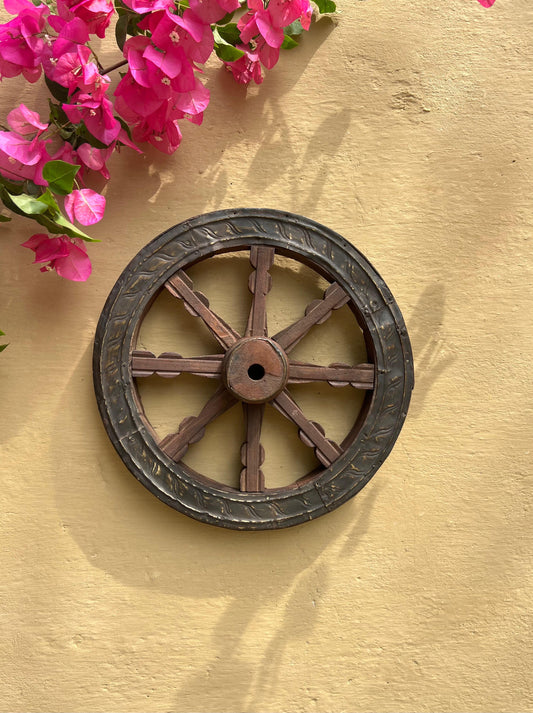 Wood Wall Decor Wheel
