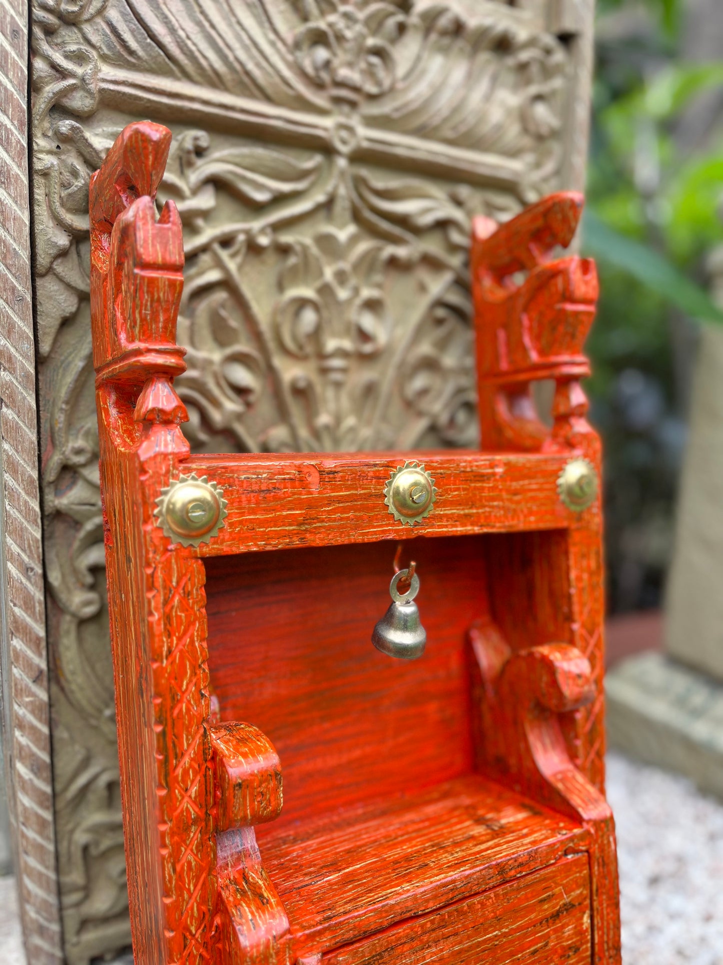 Wooden Coloured Shelf / Temple