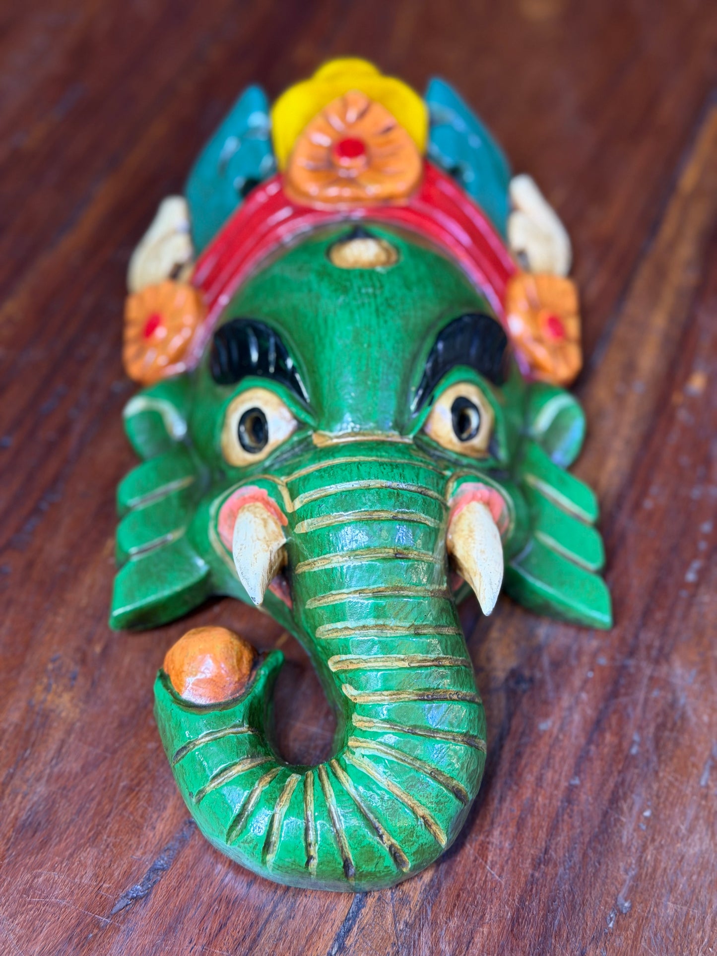 Ganesh Hand Painted Mask