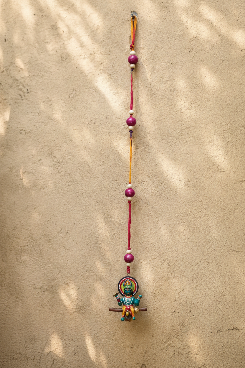 Krishna Hand Painted Hanging ￼
