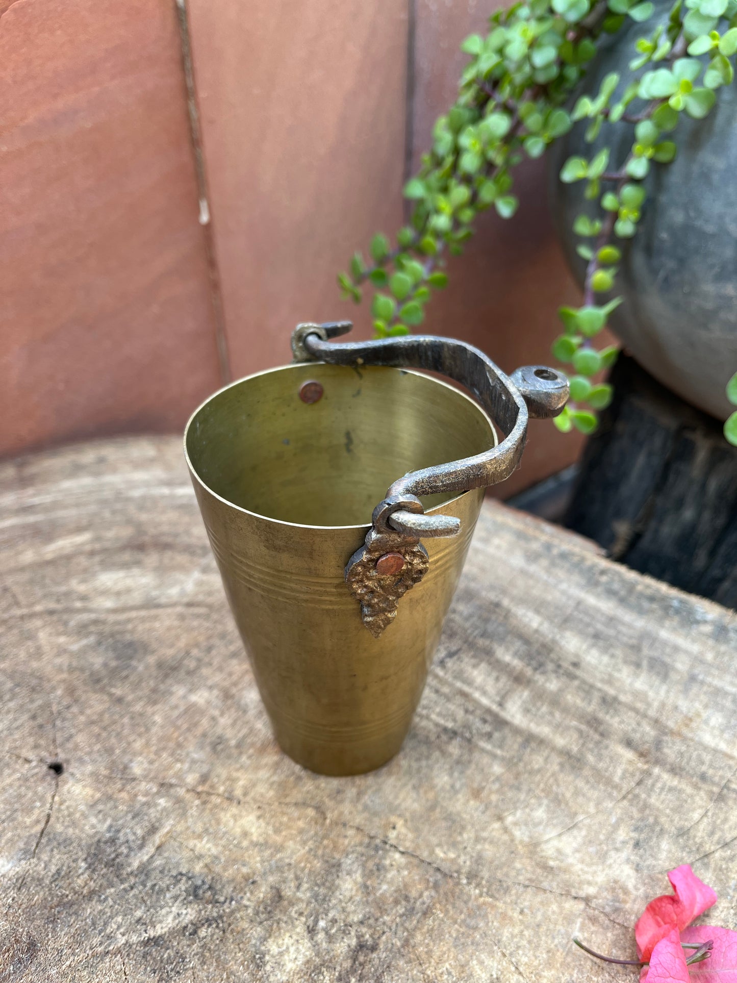 Golden Vintage Brass Glass Hanging Handle