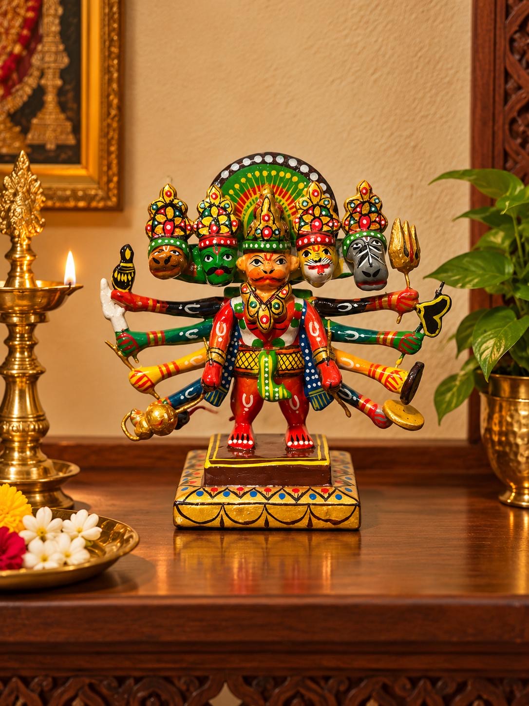 Painted Panchumkhi Hanuman ￼