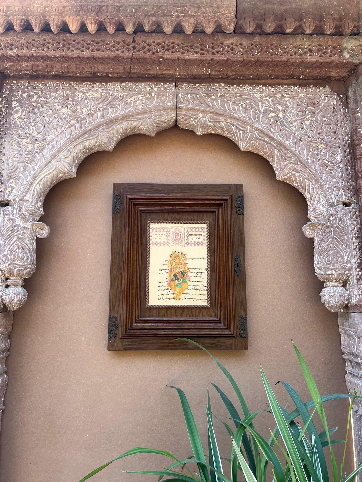 Divine Ganesh Paper Painting