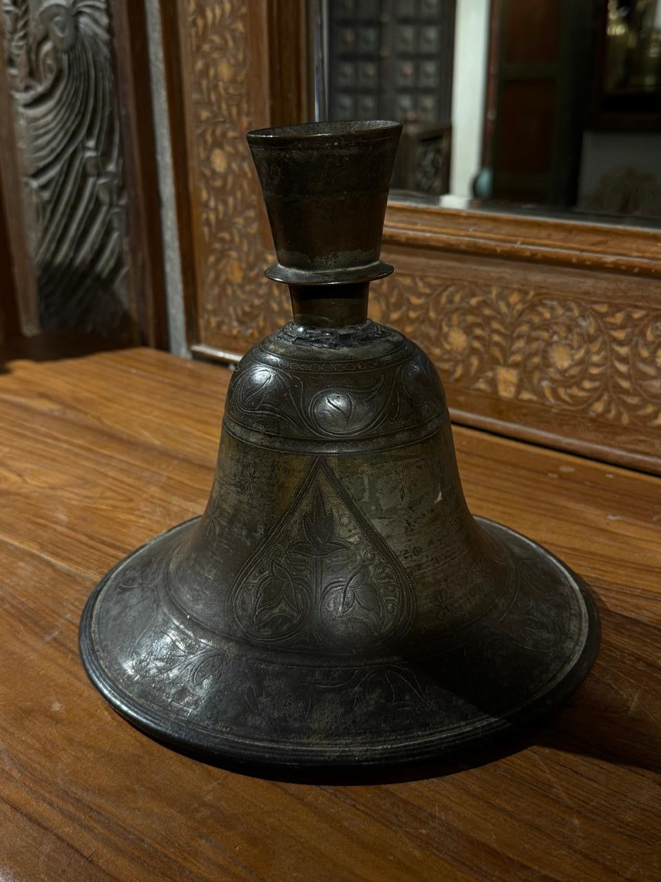 Bronze Hukka Shape Pot