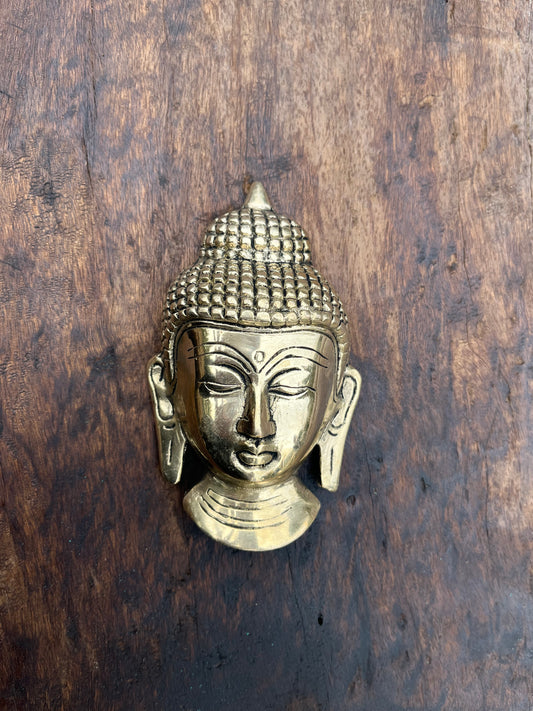 Brass Budha Wall Face