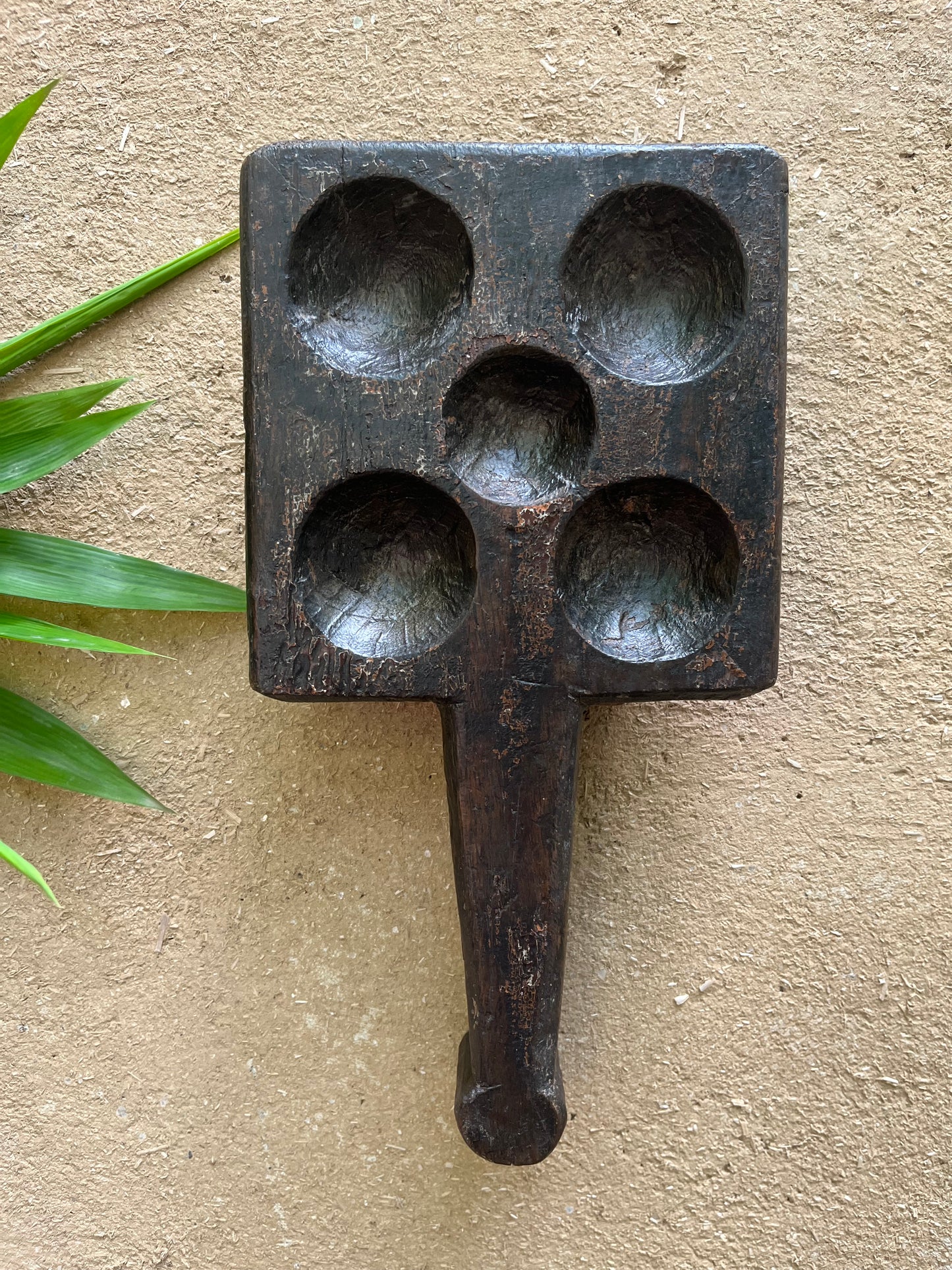 Vintage Wooden Spice Plate