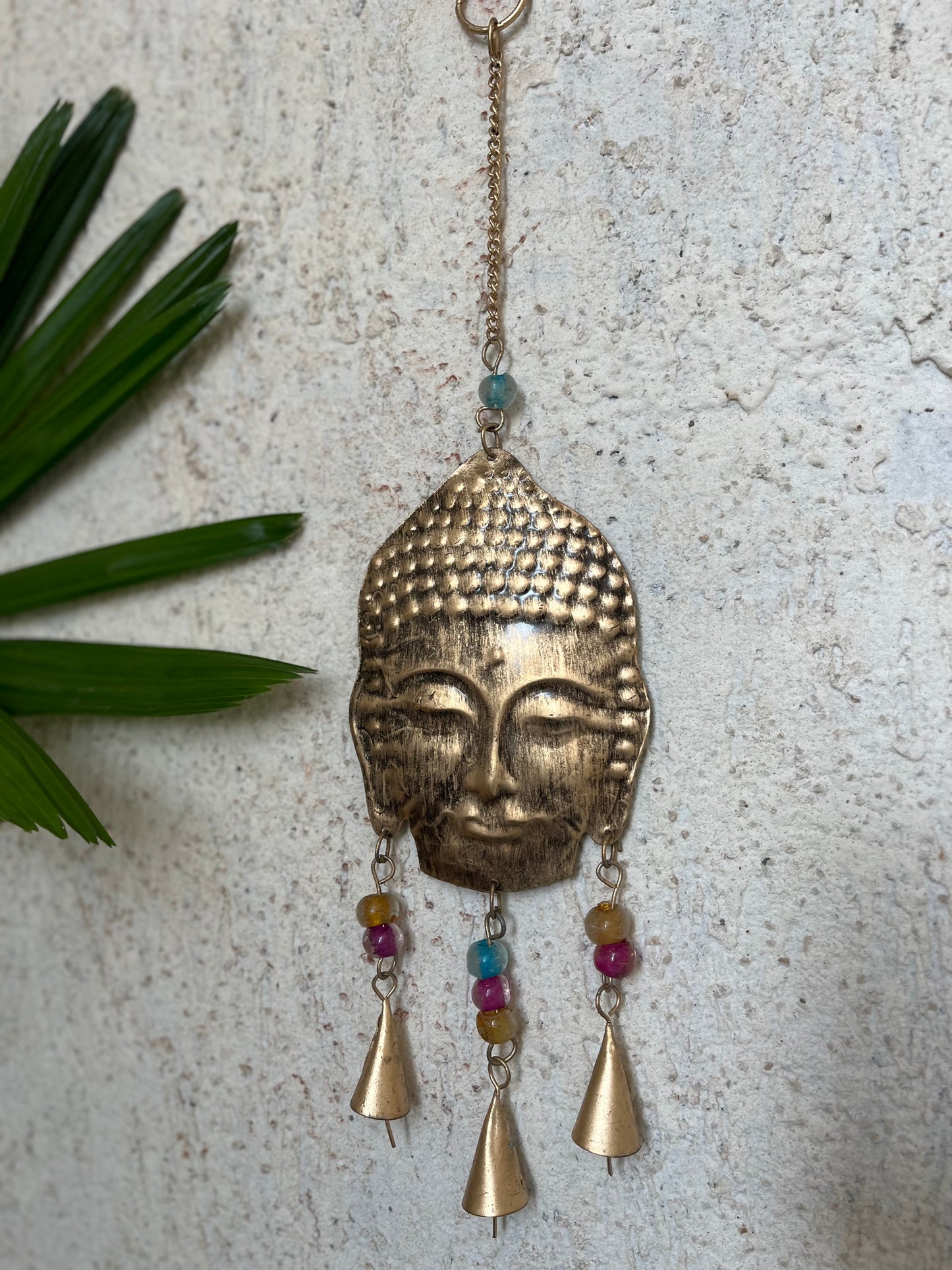 Iron Buddha Wall Wind Chimes