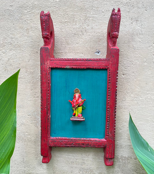 Wood Hand Painted Ganesh Frame
