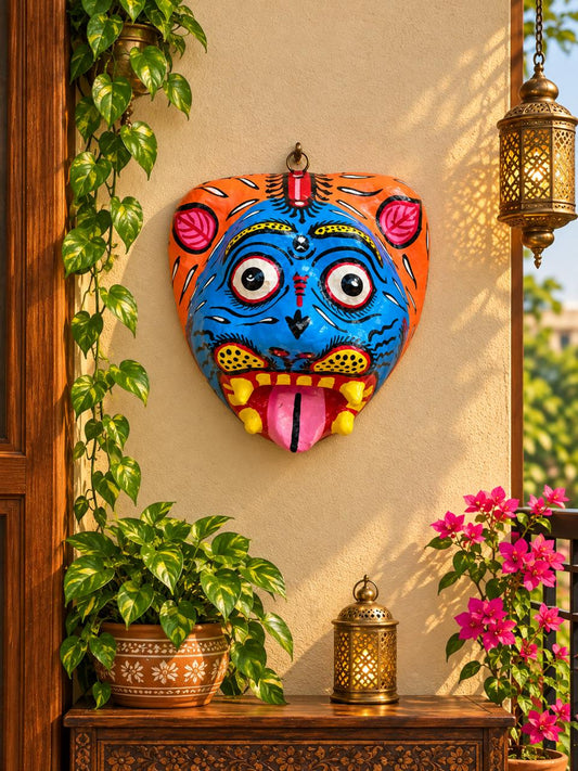 Hand Painted Tiger Wall Mask
