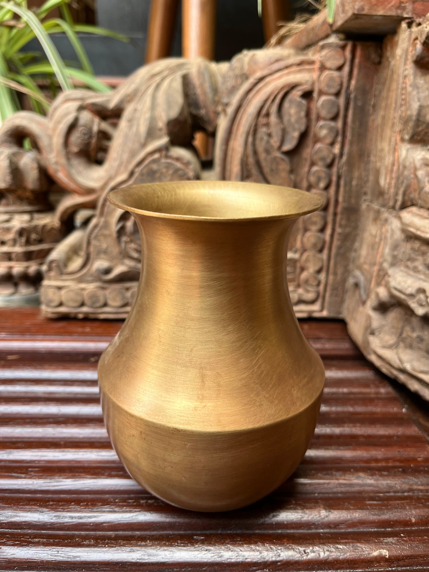 Brass Vintage Flower Pot / Lota