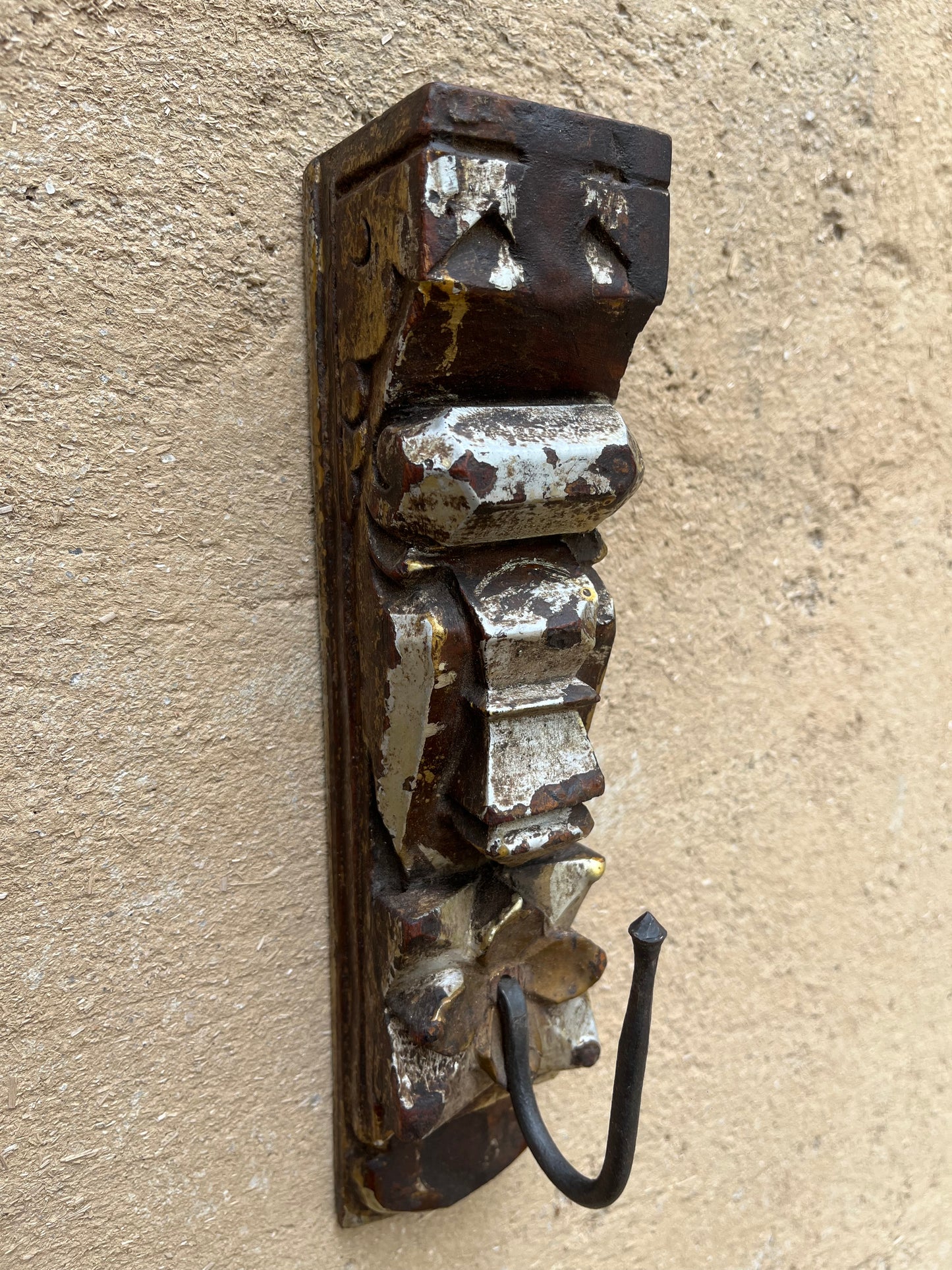 Wooden Old Distressed look Hook