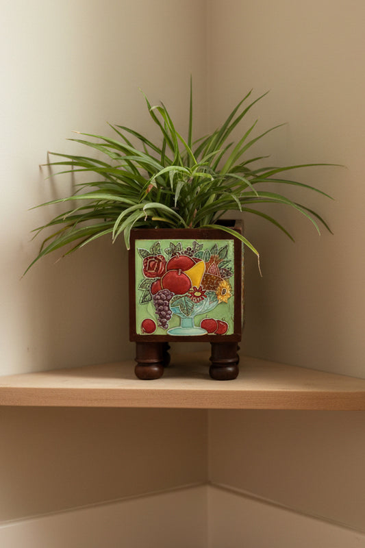 Old Tile Flower Planter
