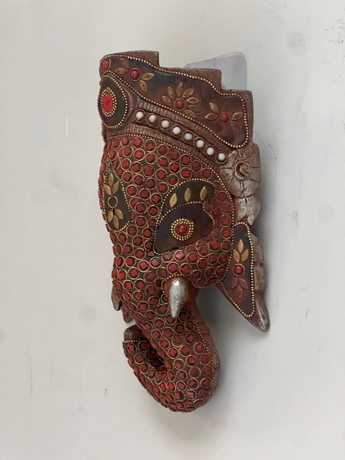 Divine Aluminium Ganesha Mask ￼