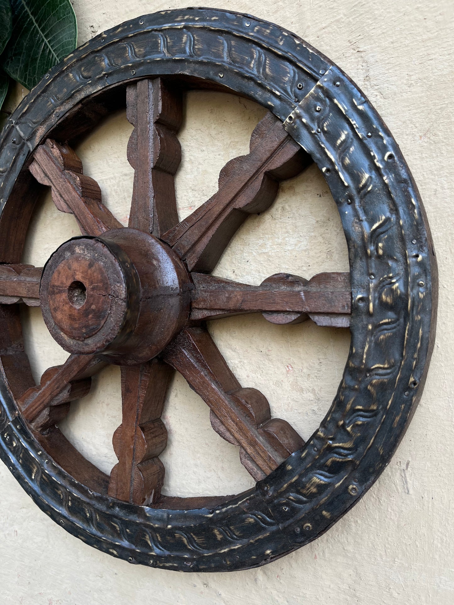 Wood Wall Decor Wheel