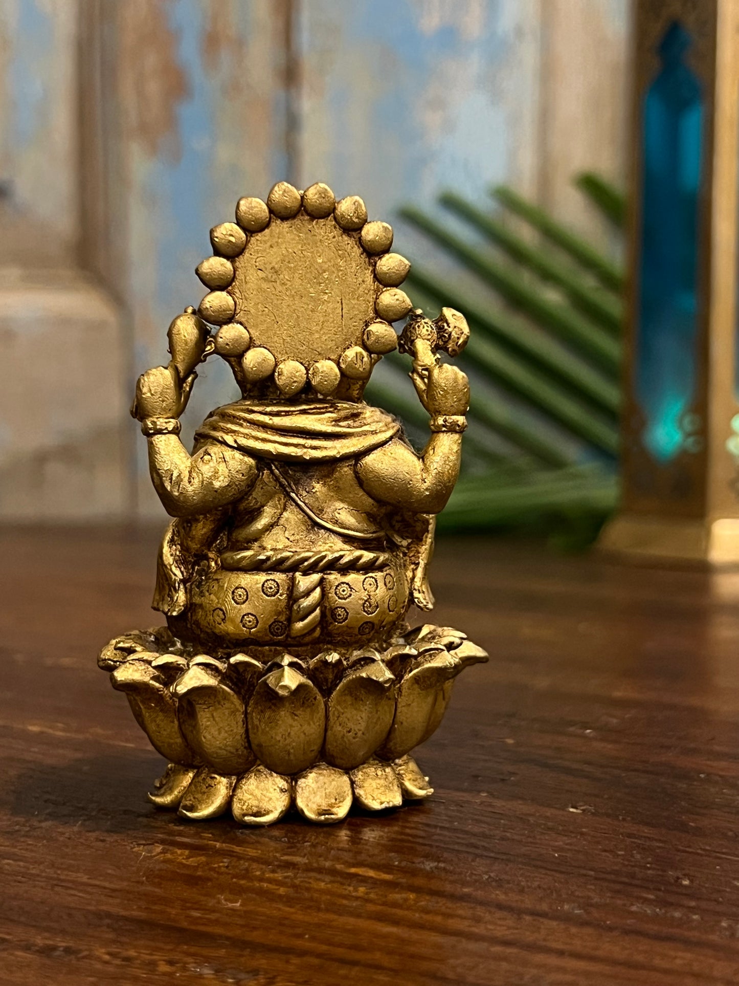 Ganesha on Lotus Flower
