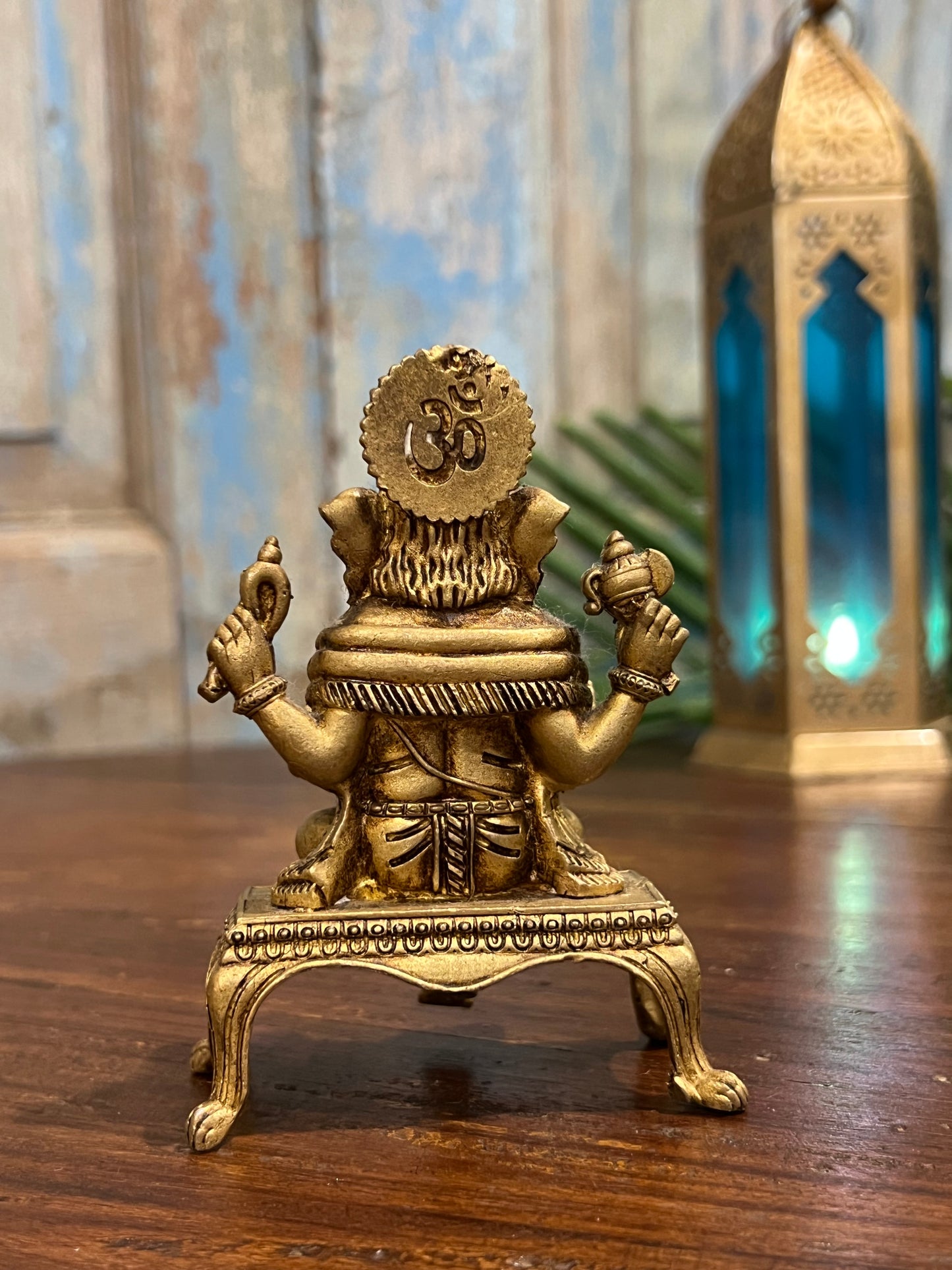 Ganesha Sitting On Chowki