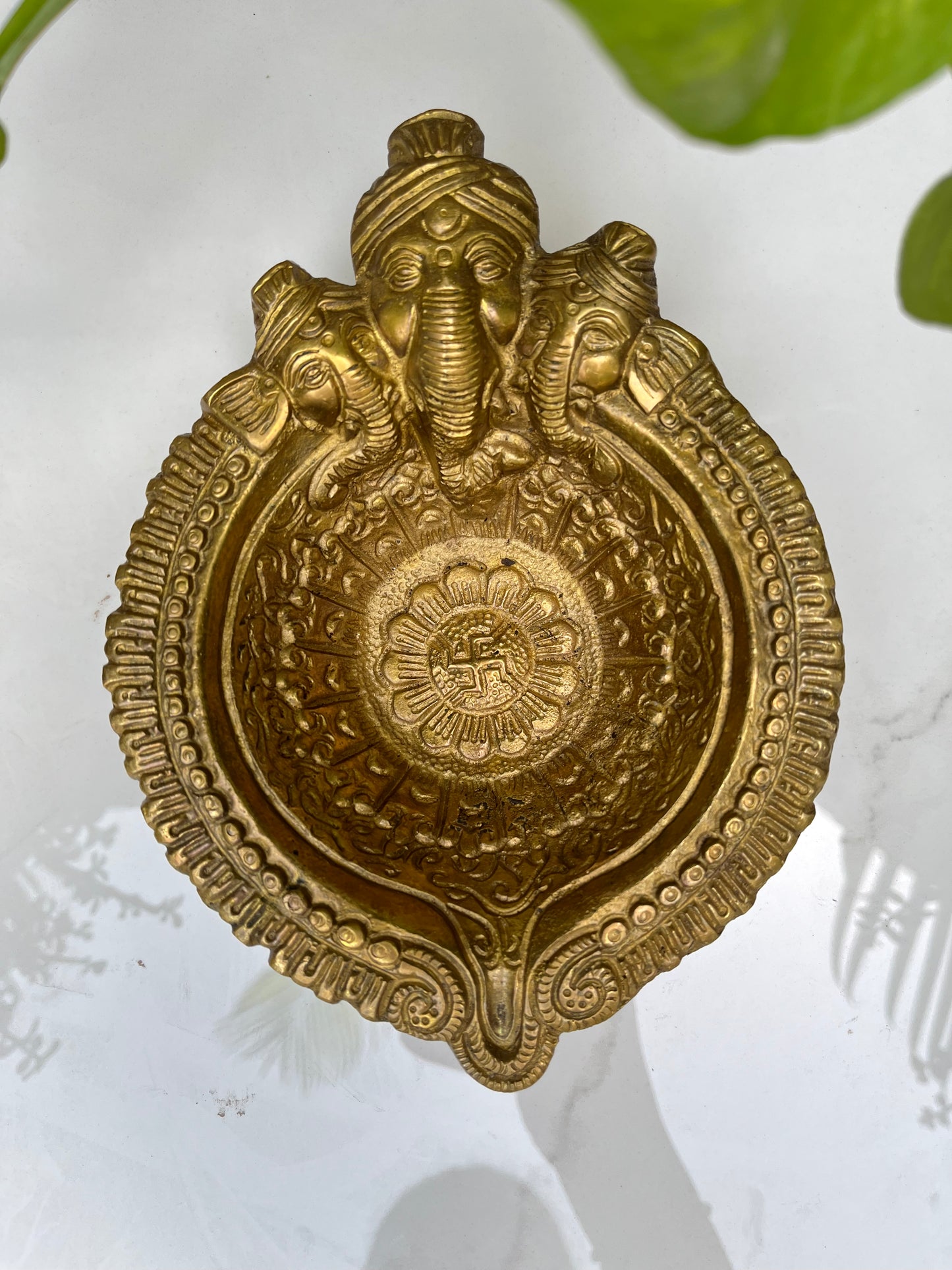 Decorative Brass Ganesha Deepak