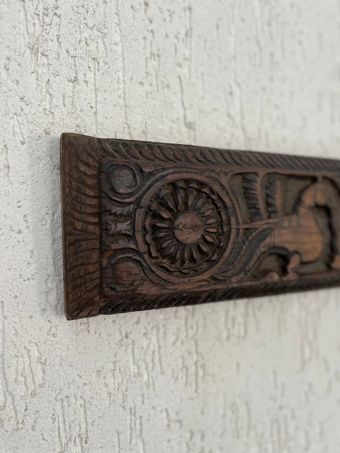 Wooden Vintage Pecock wall Bracket