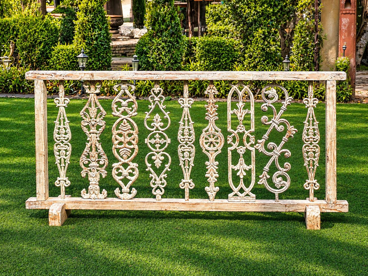 Vintage Decorative Cast Iron Partition ￼