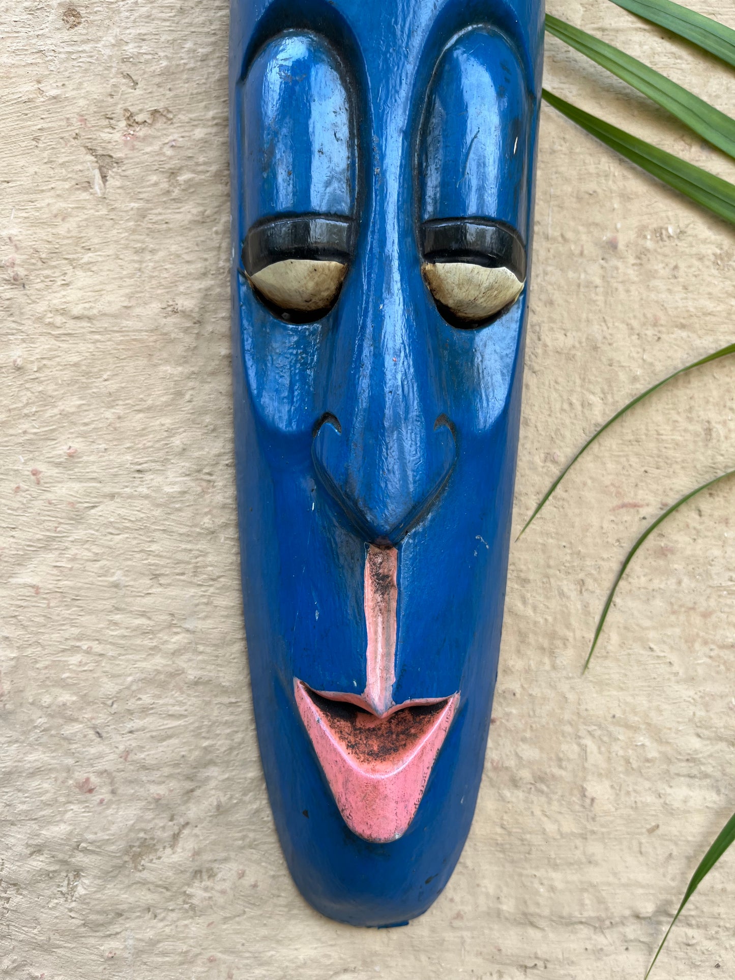 Long Blue Mask Decorative