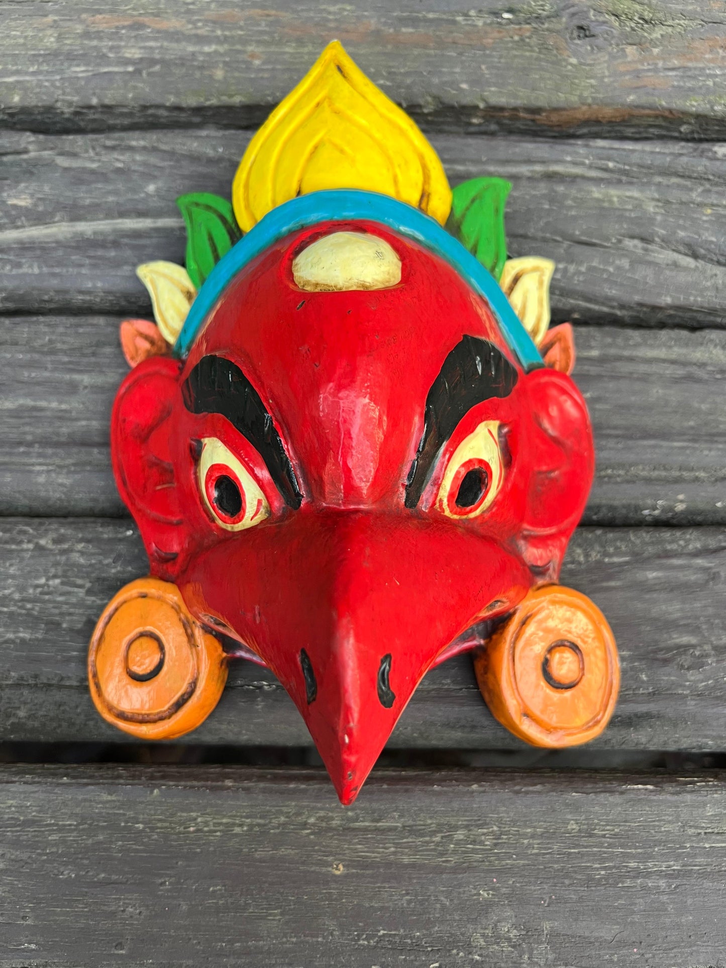 Garuda Hand Painted Mask