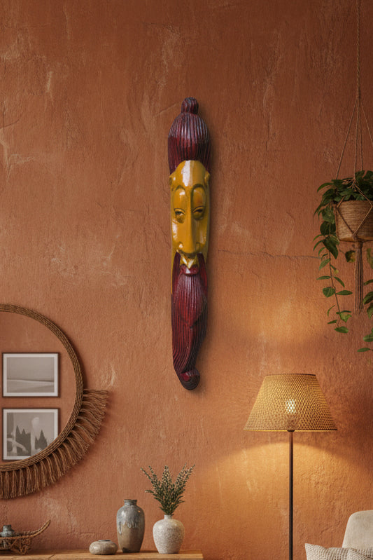 Wooden Long Colour Mask