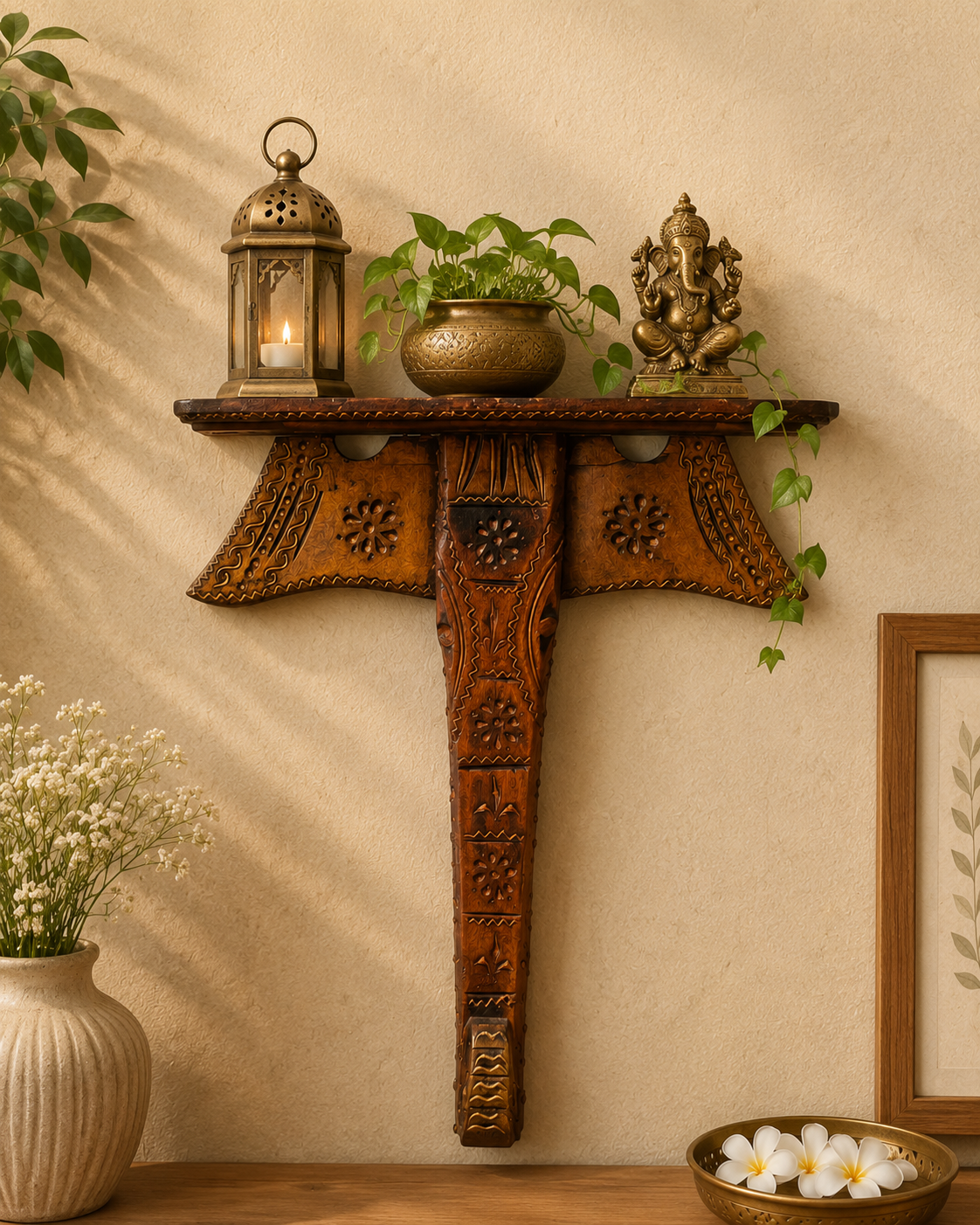Painted Ganesh Shelf