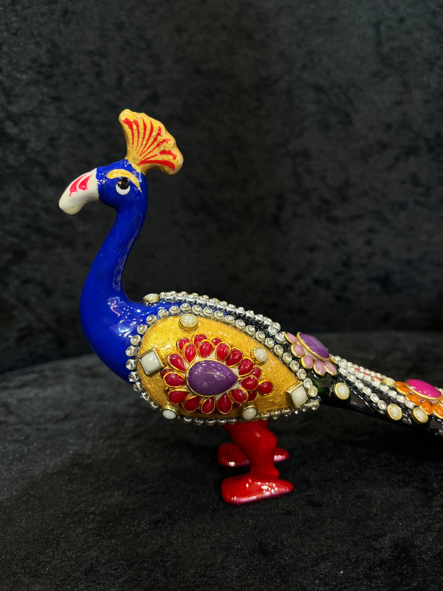Decorative peacock with stone & Bead work