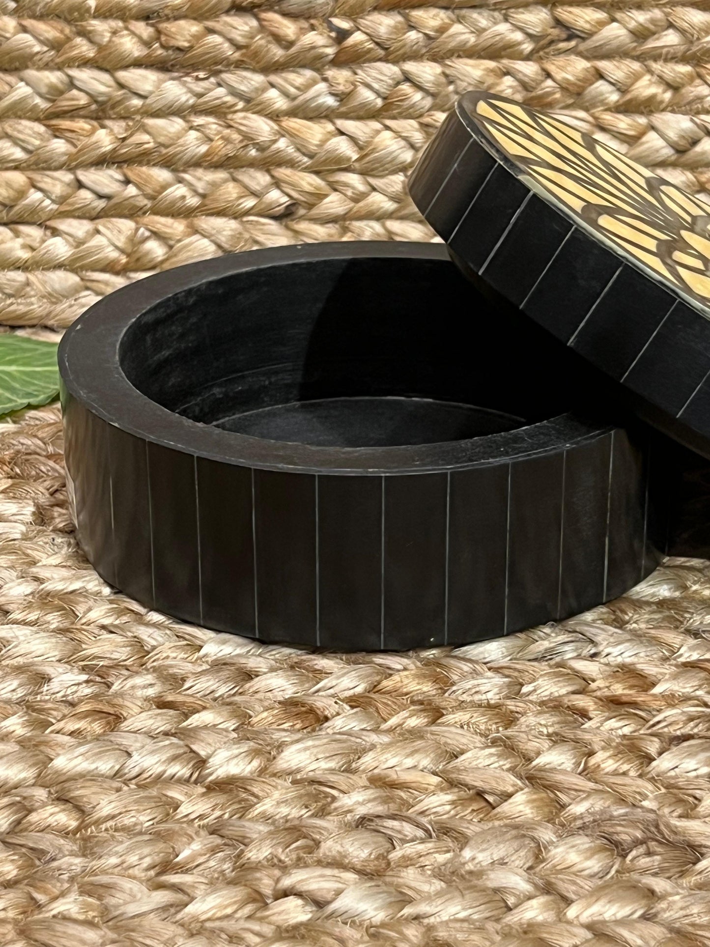 Round Bone Jewellery Box