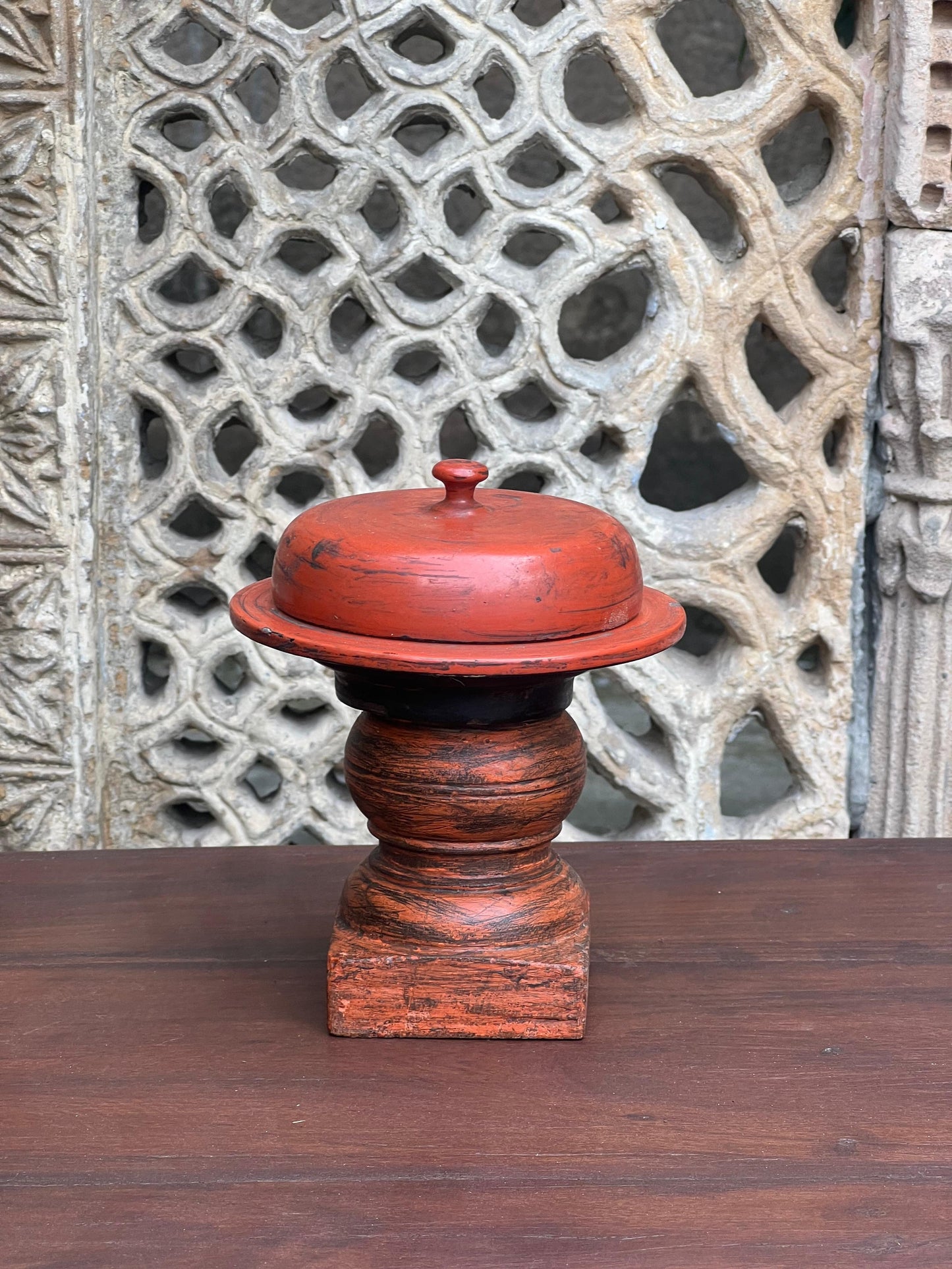 Old Lacquer Wood Box