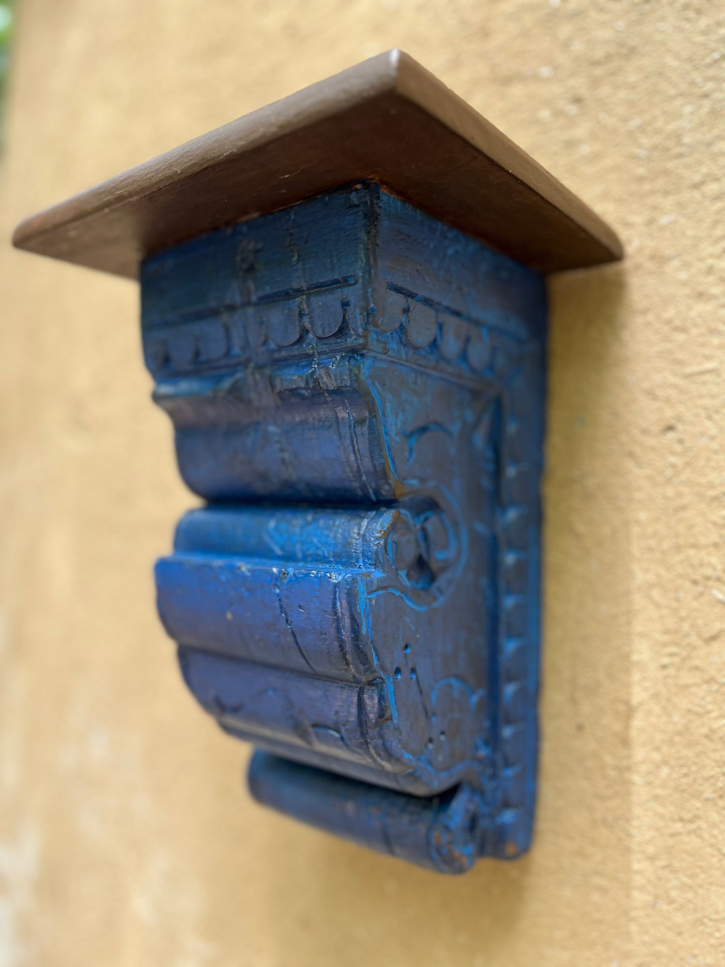 Wooden Blue Brackets